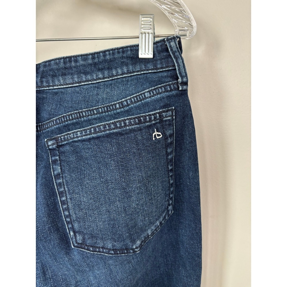 Rag & Bone Dylan Low Rise Boyfriend Jeans Ella Dark Wash Size 27 - Picture 7 of 10